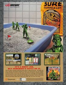 Army Men Sarge's Heroes Sega Dreamcast Minefield 2000 Vintage Print Ad Art A