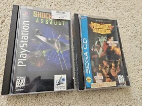 Shockwave Assault Ps1 And MIDNIGHT RAIDERS Sega CD BOTH