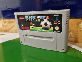 Cartouche jeux video vintage SUPER NINTENDO FIFA KICK OFF 3 EUROPEAN NES SNES