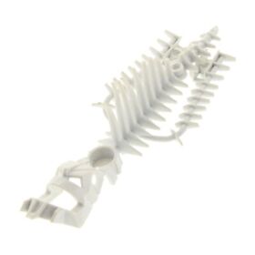 1x LEGO Bionicle Figure Head Mask Light Grey Thok Flexible Skeleton 8905 53570