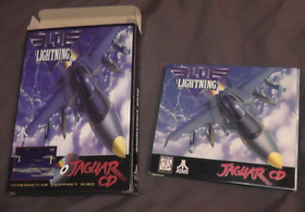 blue lightning original atari jaguar cd game with repro box