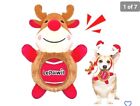 Lepawit Christmas Dog Toys, 2 in 1 Plush Squeaky Dog Toys for Medium and Large D