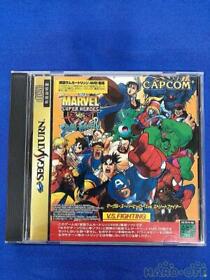 Capcom T-1239G Sega Saturn Software Marvel Super Heroes Vs Street Fighters