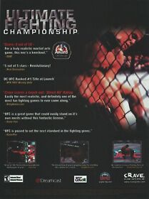 Ultimate Fighting Championship Print Ad/Poster Art Sega Dreamcast (B)