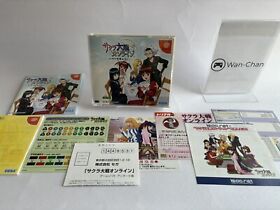 SEGA Dreamcast SAKURA WARS ONLINE TEITO Tested Instruction Manual Flyer Jp Game
