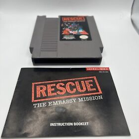 Rescue The Embassy Mission Nintendo NES Cleaned Tested Authentic