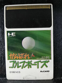 Ganbare Golf Boys － Hucard, PC Engine － 1989 －Japan Import