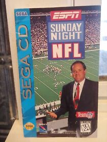 Vtg 1993 ESPN Sunday Night NFL Sega CD Game Instruction Manual Booklet **ONLY**