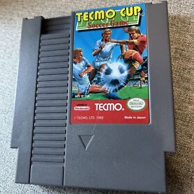 Juego de fútbol Tecmo Cup (Nintendo Entertainment System NES) probado funcionando