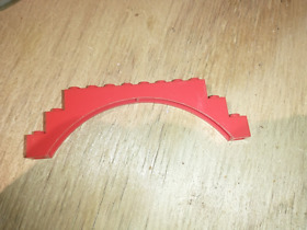 Lego 1x12x3 Arch  (6108)  red piece bridge