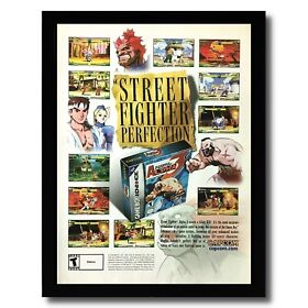 2002 Street Fighter Alpha 3 Framed Print Ad/Poster PS1 GBA Dreamcast Promo Art