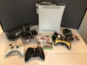 Microsoft Xbox 360 Console Gaming System W/ Game Works- Game Door Sticks- Read