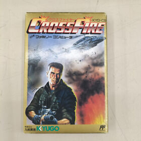 Rare KYUGO Famicom  Crossfire Cross fire Japanese Edition With box and manual