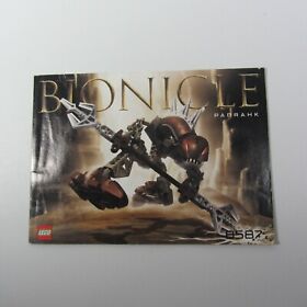 Lego Bionicle Panrahk 8587 Instruction Manual Only