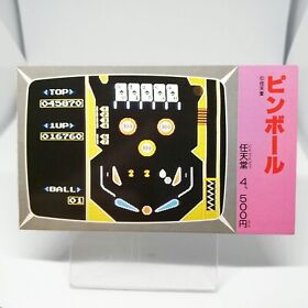 17 Pinball Nintendo Family Computer Victory Card Book Vol.1 1986 Japan Nes