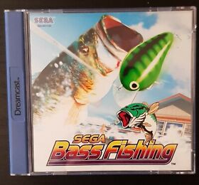 Sega Bass Fishing - PAL UK Sega Dreamcast - Game, Box, Manual and Fishing Rod!