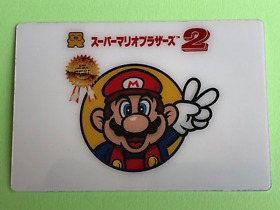 Super Mario Bros 2 Family computer Wafer history card Nintendo BANDAI Japanese