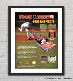 Roger Clemens MVP Baseball Nintendo NES Glossy Promo Ad Poster Unframed G4106