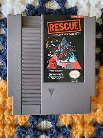 RESCUE THE EMBASSY MISSION for NINTENDO NES TESTED AUTHENTIC PERSONAL COLLECTION