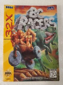 BC Racers (Sega 32X, 1995) Brand New. Slight Cave In & Crush On Top.