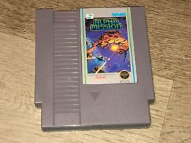 Alpha Mission 5 Screw Variant Nintendo Nes Cleaned & Tested Authentic