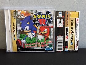 Sonic R (Sega Saturn,1997) w/Spine reg from japan