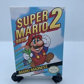 Super Mario Bros. 2 (Nintendo NES, 1988) CIB Great Condition
