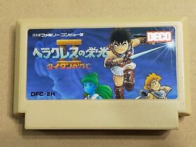 Heracles no Eikou Glory of Hercules - Famicom (NES) Cartridge only JAPAN import