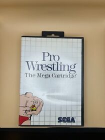 Pro Wrestling Sega Master System SMS No Manual In Box (A8)
