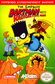 The Simpsons Bartman Meets Radioactive Man NES BOX ART POSTER MADE IN USA NES112