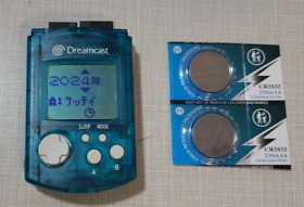 SEGA Dreamcast Clear US Blue Visual Memory Unit VMU DC Japan Import US Seller