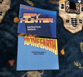 Nintendo NES Video Game Instruction Manual Lot of 2! Spy Hunter and To The Earth