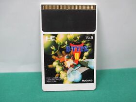 NEC PC Engine HuCARD -- R-TYPE 2 HuCARD only. -- JAPAN. GAME. Work. 11025