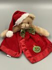 BEARINGTON Baby Collection 1ST CHRISTMAS Bear Lovey Security Blanket Embroidered