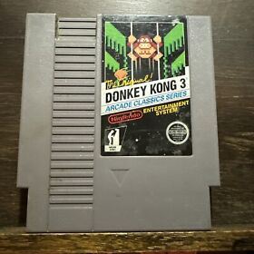 Donkey kong 3 arcade classics USA NES game cartridge original Nintendo