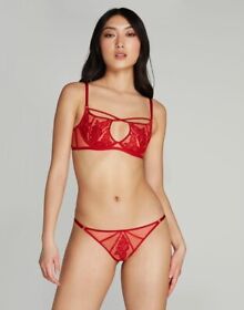 Agent Provocateur 32C 1 Demelza bra and thong red