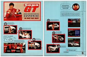 Benny Moto Sega GT Racing Team Dreamcast Game Sept, 2000 Full 2 Page Print Ad