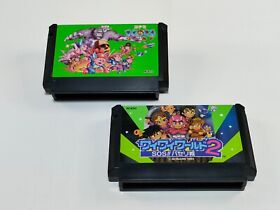 Konami wai wai world 1 2 Nintendo Famicom FC NES Japan Cartridge All tested