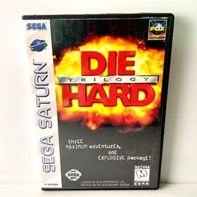 Die Hard Trilogy - Sega Saturn - Tested & Working - Free Postage