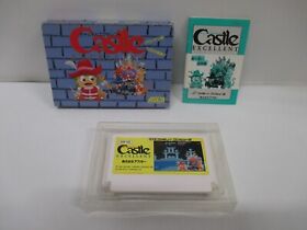 NES -- Castle Excellent -- Action puzzle. Box. Famicom, JAPAN Game. 10197