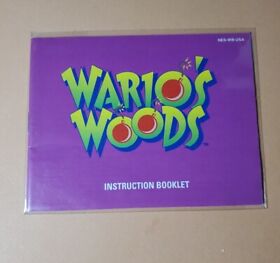 Wario's Woods Wario Warios Nintendo NES Instruction Manual Only