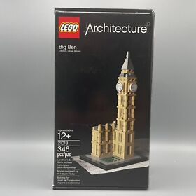LEGO Architecture 21013 Big Ben London, GB - 346 Pieces - Complete w/ Box/Manual