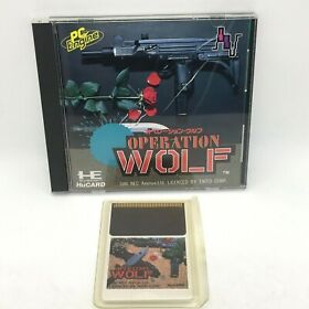 Operation Wolf with case and manual [PC Engine Hu Card]