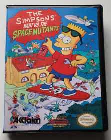 Bart vs. de Los Simpson The Space Mutants SOLO ESTUCHE Nintendo NES Caja de 8 bits