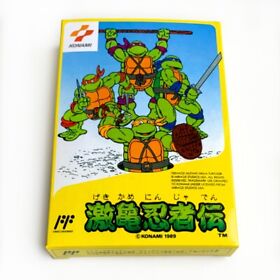 Gekikame Ninja Den Turtles TMNT - Empty box Replacement spare case Famicom tray