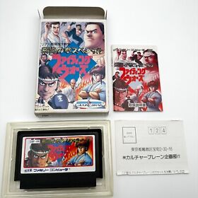 Nintendo Famicom Hiryu no Ken Special Fighting Wars Box NES Inport Japan