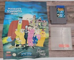 The Addams Family Pugsley's Scavenger Hunt SNES/NES Poster Official MINT! RARE!