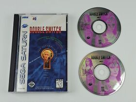 Double Switch (Sega Saturn, 1995) 2-Disc Game w/ Foam &  Reg. Card -Dead Mint- 