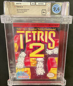 Tetris 2 Nintendo 1993 USA WATA Certified 9.4 A+ Sealed [Oval SOQ R] NES Game