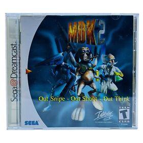 MDK 2 (Sega Dreamcast, 2000) CIB Complete Tested Game w/ Manual
